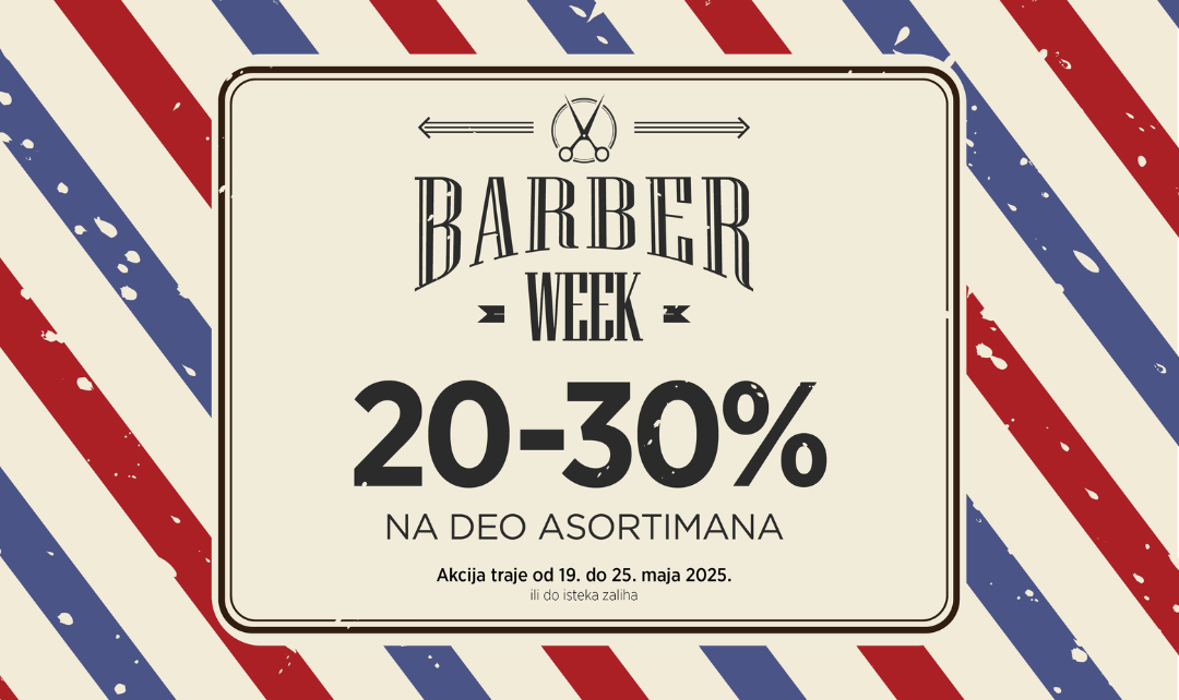 “Barber Week” u Unitech-u: popusti do 30% na barber pribor i alate