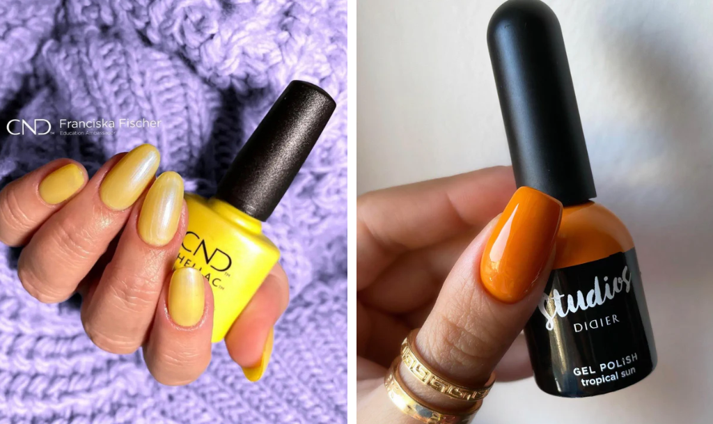 Gel lak Didier Tropical Sun i trajni lak za nokte Shellac Among the Marigolds