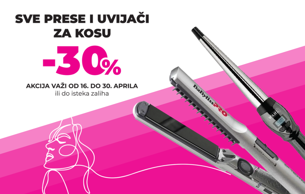 Prolećna nega kose i stilizovanje uz prese i uvijače na sniženju u Unitech Hair & Beauty Shop-ovima