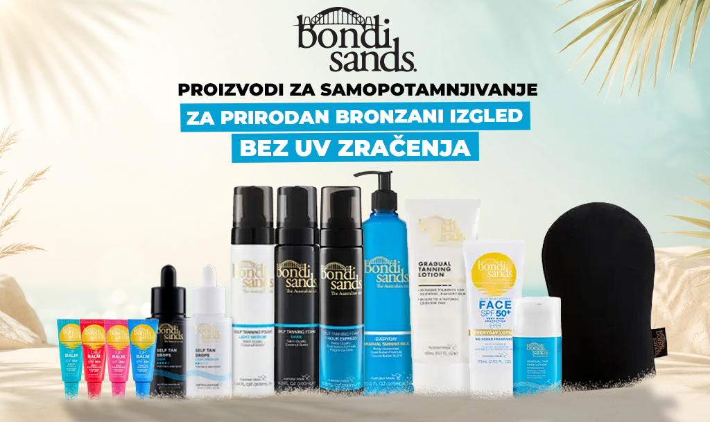 Bondi Sands proizvodi za prirodno preplanuli izgled bez sunčanja i UV zračenja